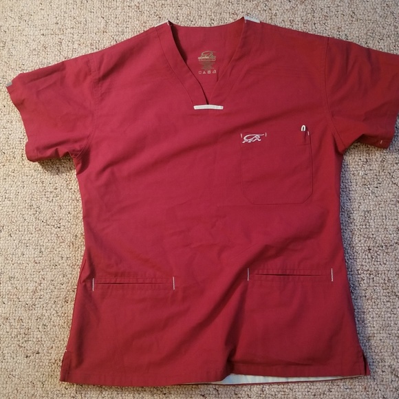 Extra Small Wine color IguanaMed Scrub set - Picture 4 of 4